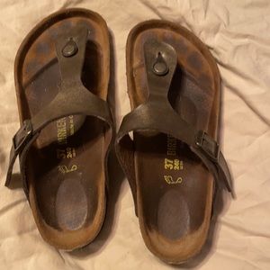 Birkenstock Gizeah Thong sandals size 37/6 bronze